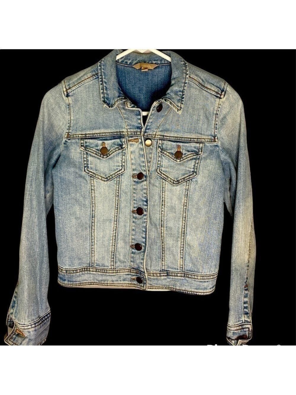 Rubbish Cropped Denim Jean Jacket